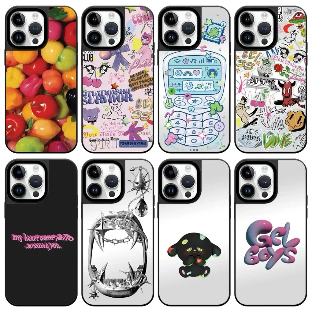 Coloful Fruit Mirror Surface Protective iPhone Case Cover for 16 15 14 13 12 Pro Max Case
Coloful Fruit Mirror Surface Protective iPhone Case Cover for 16 15 14 13 12 Pro Max Case