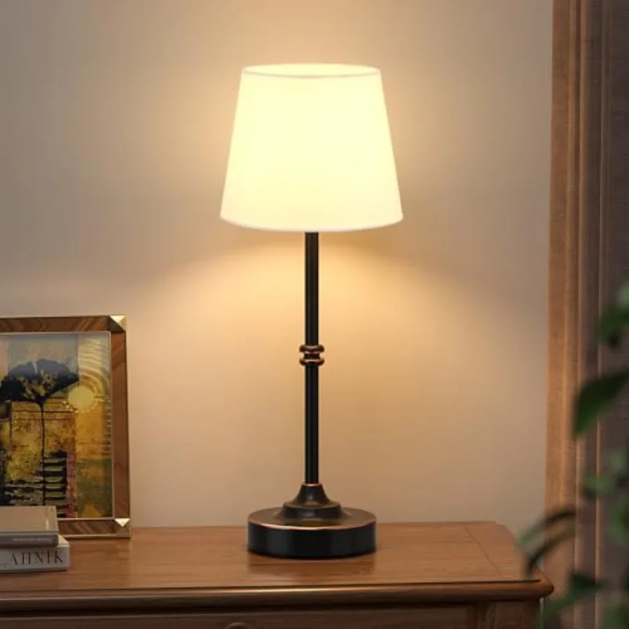 Rechargeable Cordl Table Lamp Antique 4000mAh Battery Operated Lamp, 3000K Warm Light, Touch Control Stepl Dimming, for Bedside
Rechargeable Cordl Table Lamp Antique 4000mAh Battery Operated Lamp, 3000K Warm Light, Touch Control Stepl Dimming, for Bedside