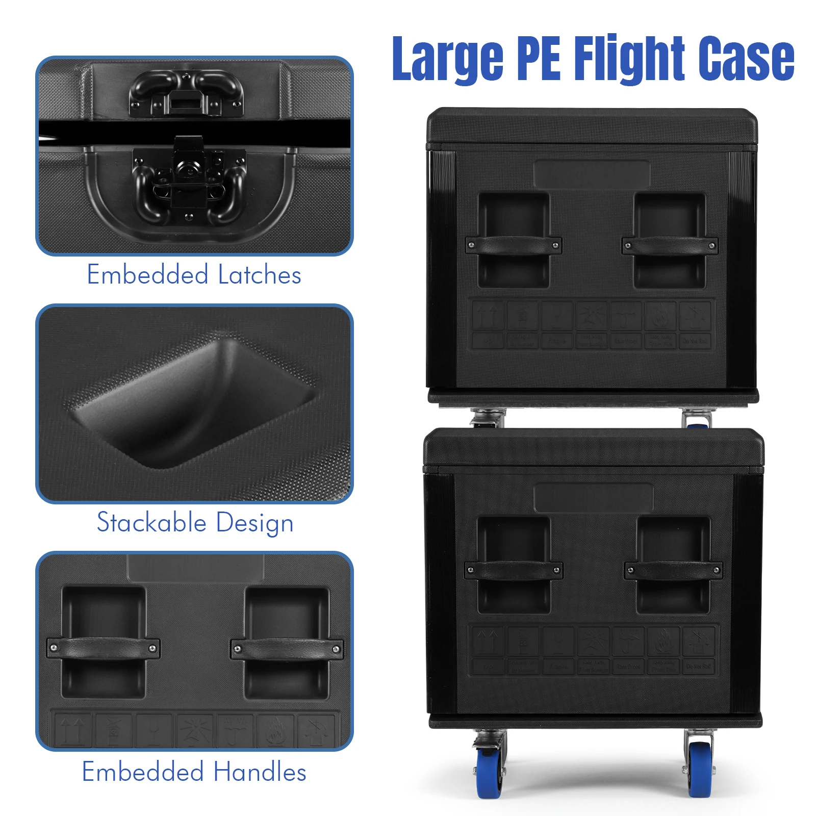 Equipment Storage Case with Handle and Wheels Universal Utility Flight Case for DJ Equipment Storage Transport Touring
Equipment Storage Case with Handle and Wheels Universal Utility Flight Case for DJ Equipment Storage Transport Touring