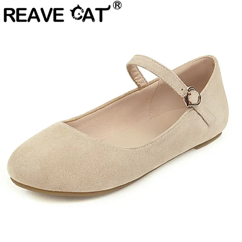Бренд REAVE CAT Мягкие женские туфли на плоской подошве с круглым носком и пряжкой из флока, замша, большой размер 44 45 46, повседневная повседневная женская обувь 31 32 33
Бренд REAVE CAT Мягкие женские туфли на плоской подошве с круглым носком и пряжкой из флока, замша, большой размер 44 45 46, повседневная повседневная женская обувь 31 32 33