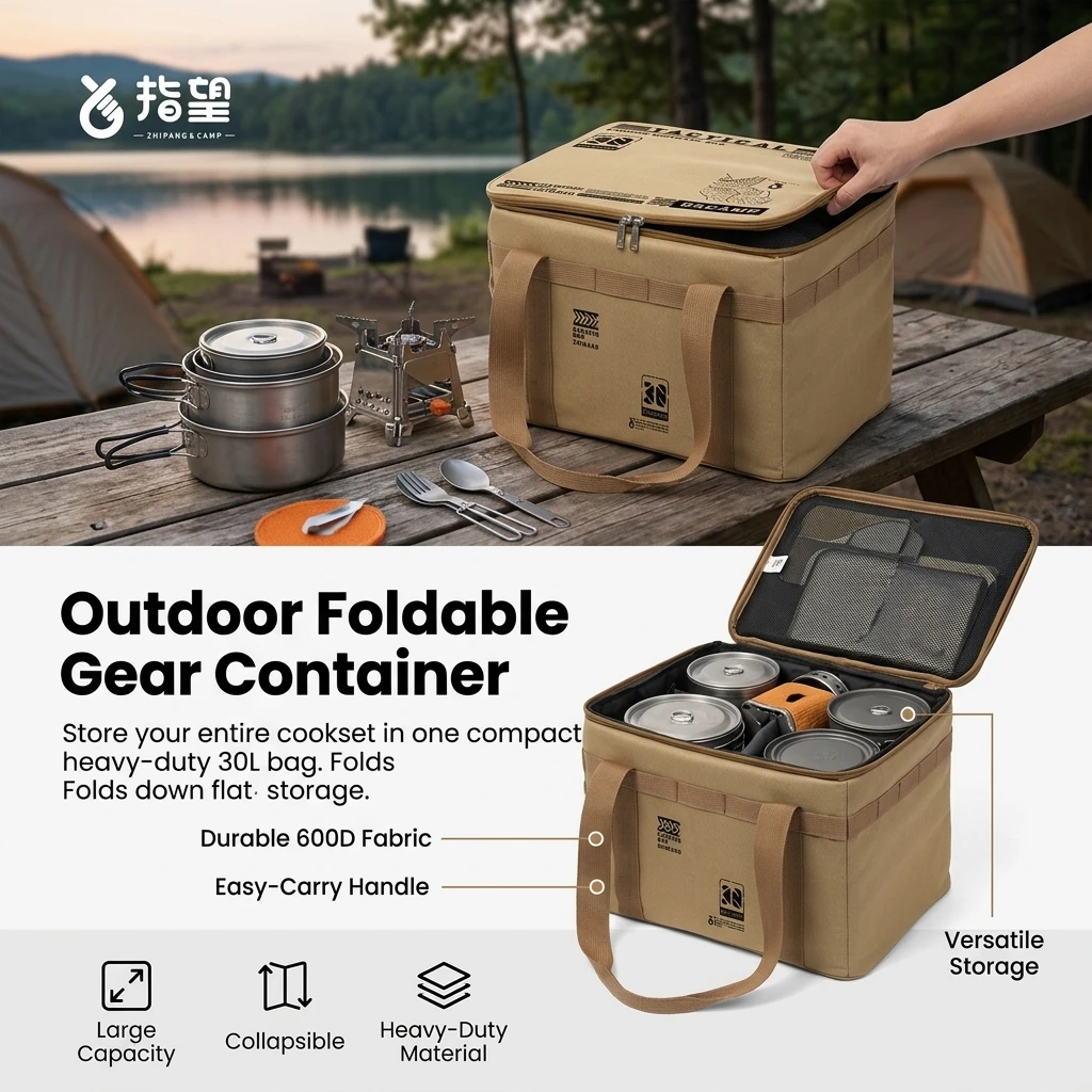 Collapsible Outdoor Storage Box Large Capacity Waterproof Foldable Container For Camping Picnic Travel Use
Collapsible Outdoor Storage Box Large Capacity Waterproof Foldable Container For Camping Picnic Travel Use