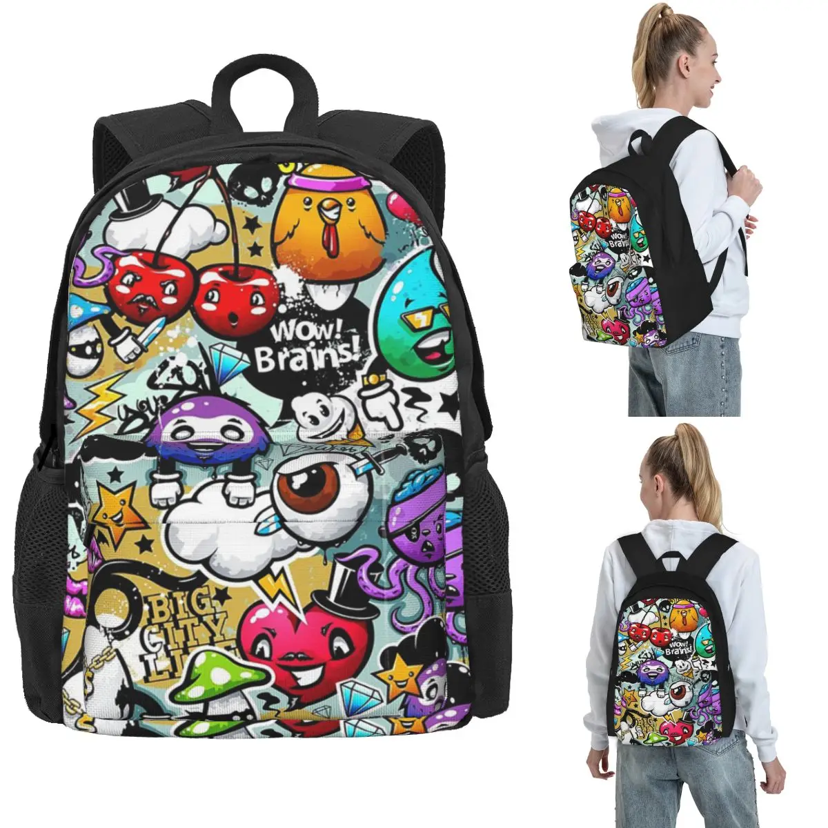 Graffiti Fun Backpack Hot Sale Daypack Large Capacity Kids BookBag School Bag Shoulder Bags for Men Women
Graffiti Fun Backpack Hot Sale Daypack Large Capacity Kids BookBag School Bag Shoulder Bags for Men Women