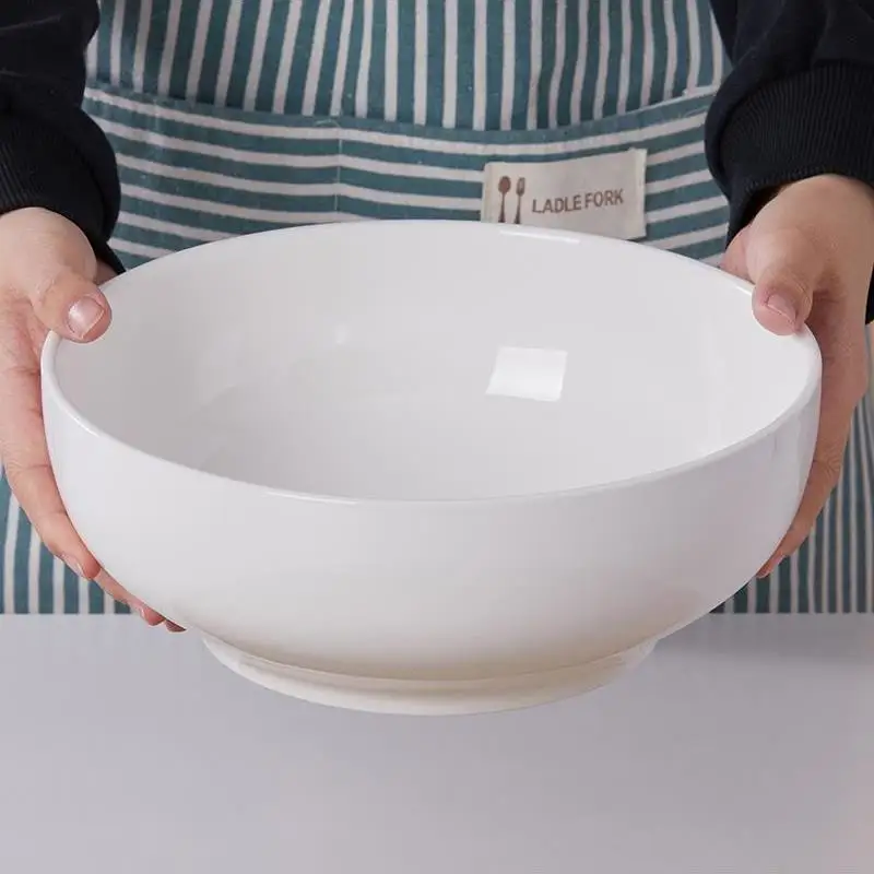 Extra Large Ceramic Sea Bowl Pure White Special Large Soup Bowl for Home Use And Commercial Use Ideal for Spicy Fish Soup
Extra Large Ceramic Sea Bowl Pure White Special Large Soup Bowl for Home Use And Commercial Use Ideal for Spicy Fish Soup