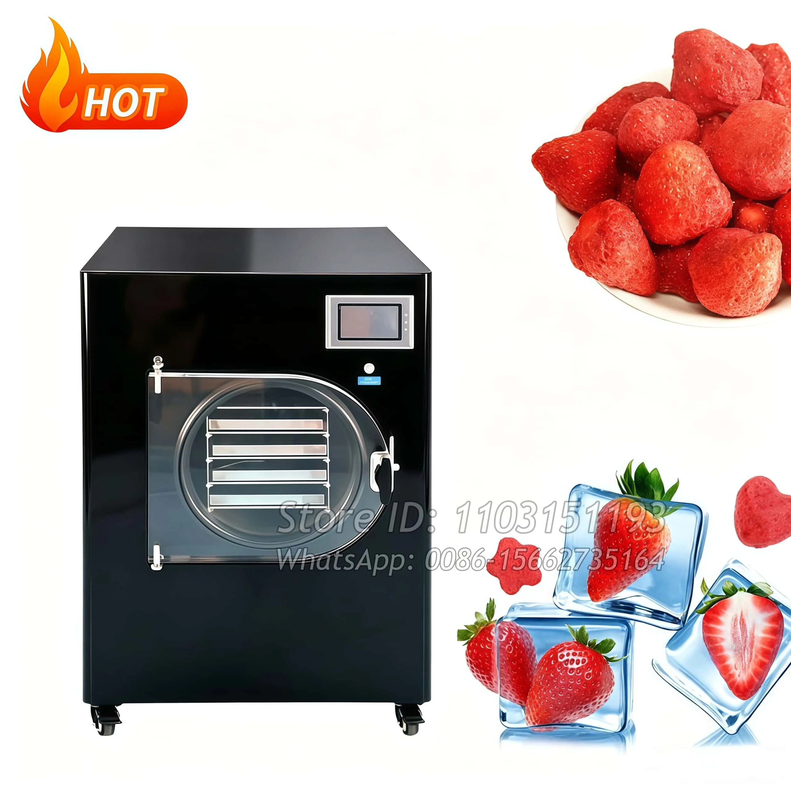 Professional Commercial Automatic S.S Pump Wifi Control Optional 42kg 8 Trays Food Vacuum Freeze Dryer Drying Machine For Home
Professional Commercial Automatic S.S Pump Wifi Control Optional 42kg 8 Trays Food Vacuum Freeze Dryer Drying Machine For Home
