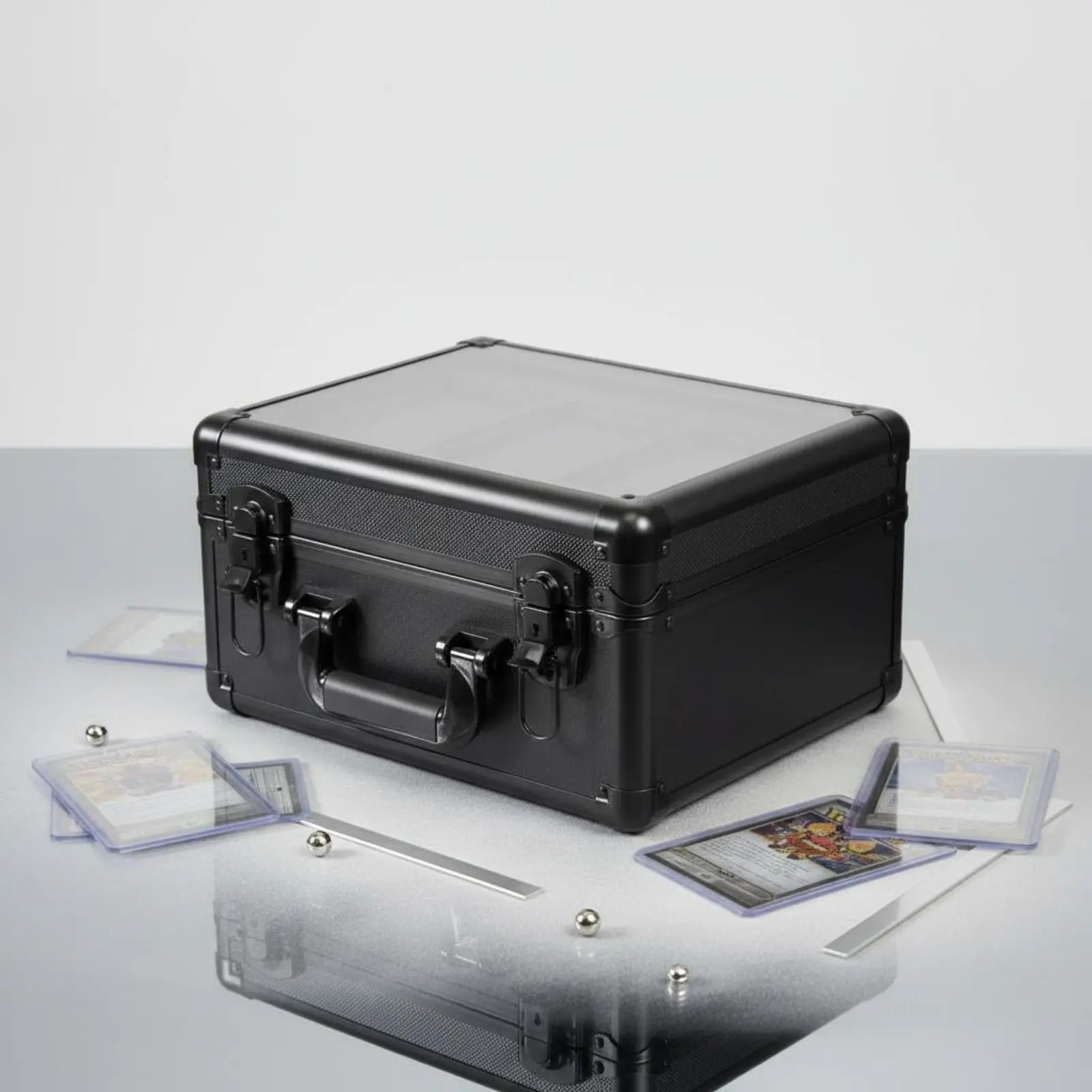 Graded Card Slab Storage Box Shockproof Aluminum Card Carrying Container Lockable Latches Scuff-Resistant for Investors, Travel
Graded Card Slab Storage Box Shockproof Aluminum Card Carrying Container Lockable Latches Scuff-Resistant for Investors, Travel