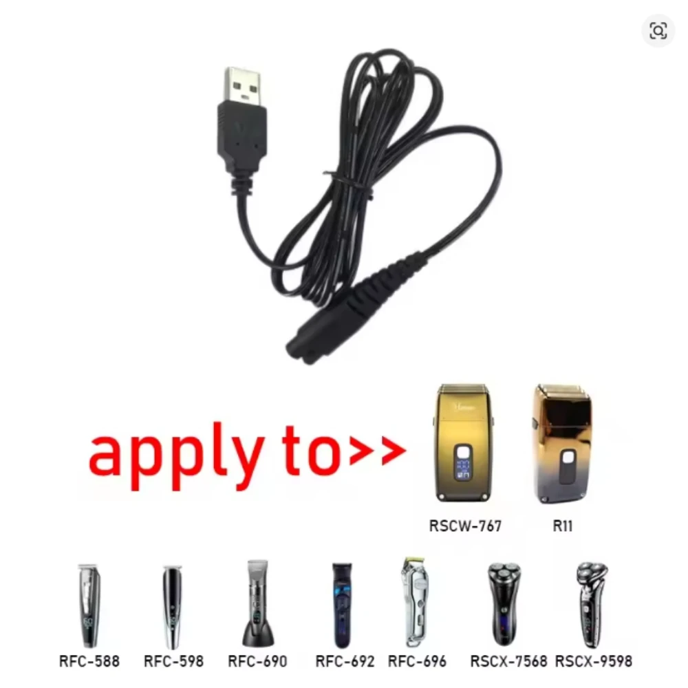USB Charger Cord for Hatteker Hair Clipper Beard Trimmer Grooming Kit RFC-588 RFC-598 RFC-692 Men's Cordless Razor Power Cable
USB Charger Cord for Hatteker Hair Clipper Beard Trimmer Grooming Kit RFC-588 RFC-598 RFC-692 Men's Cordless Razor Power Cable