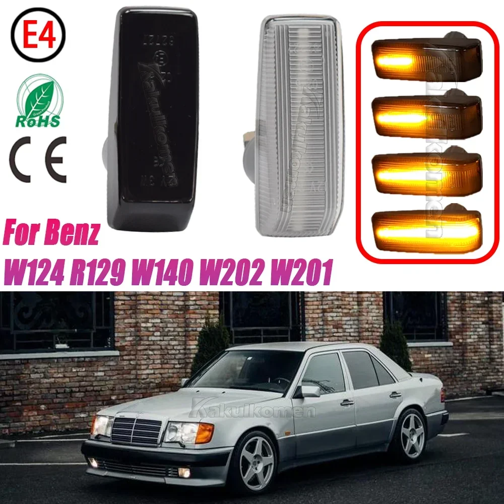 2x Normal Flashing/Sequential LED Side Marker Light Turn Signal Lamps For Mercedes Benz C E S SL CLASS W201 190 W202 W124 R129 
2x Normal Flashing/Sequential LED Side Marker Light Turn Signal Lamps For Mercedes Benz C E S SL CLASS W201 190 W202 W124 R129