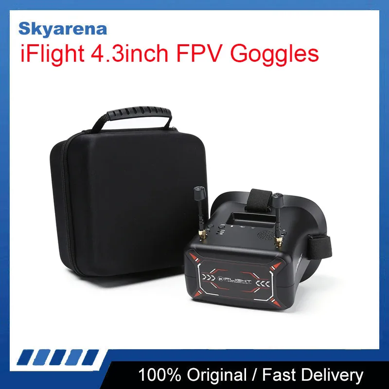 iFlight 4.3inch FPV Goggles 40CH 5.8GHz with DVR Function Built-in 3.7V 2000mAh battery for FPV part
iFlight 4.3inch FPV Goggles 40CH 5.8GHz with DVR Function Built-in 3.7V 2000mAh battery for FPV part