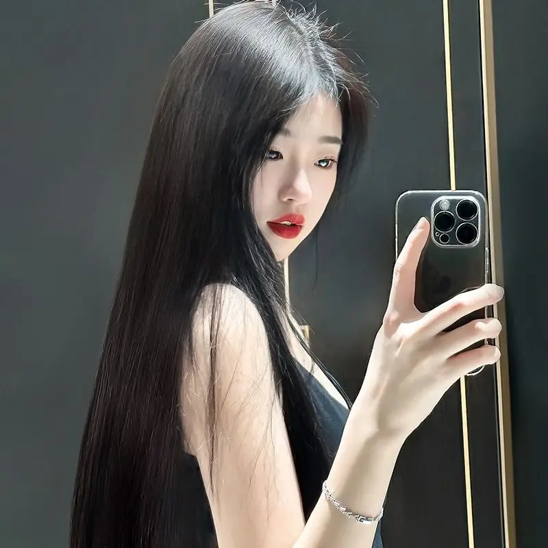 Synthetic Women's Long Hair Medium Part Eight-Pointed Bangs Black Long Straight Wig Natural Volume Fake Hair
Synthetic Women's Long Hair Medium Part Eight-Pointed Bangs Black Long Straight Wig Natural Volume Fake Hair