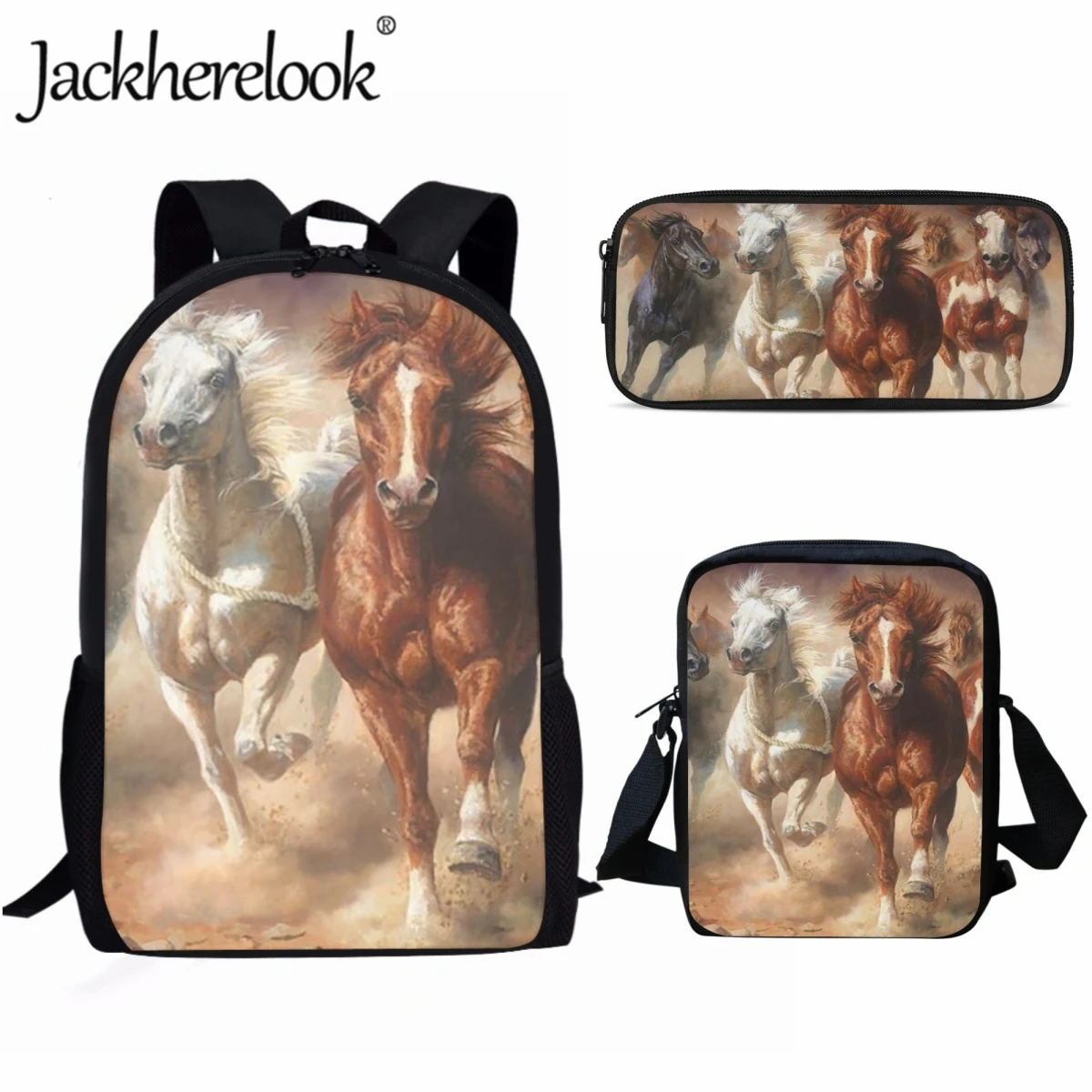 Jackherelook Беговая лошадь, модный набор школьных сумок для студентов, детский школьный рюкзак, практичный студент колледжа, сумка для ноутбука 17 дюймов
Jackherelook Беговая лошадь, модный набор школьных сумок для студентов, детский школьный рюкзак, практичный студент колледжа, сумка для ноутбука 17 дюймов