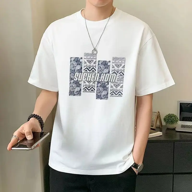 Summer Vintage Printed T-shirts Casual Letter Men's Clothing Young Style O-Neck Basic Short Sleeve Youthful Vitality Pullovers
Summer Vintage Printed T-shirts Casual Letter Men's Clothing Young Style O-Neck Basic Short Sleeve Youthful Vitality Pullovers