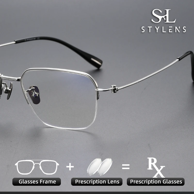STYLENS очки в полуоправе из чистого титана для мужчин и женщин, модные прогрессивные очки с защитой от синего света, оптические очки по рецепту 80915
STYLENS очки в полуоправе из чистого титана для мужчин и женщин, модные прогрессивные очки с защитой от синего света, оптические очки по рецепту 80915