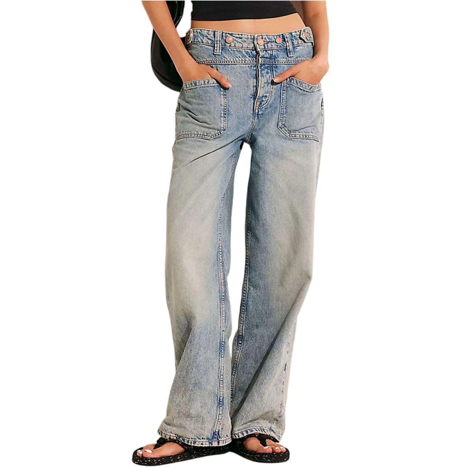 Jeans for Woman Street Style High Waist Wide Leg Straight Cut Women's Jeans No Stretch Spring New Arrival Pantalon Femme
Jeans for Woman Street Style High Waist Wide Leg Straight Cut Women's Jeans No Stretch Spring New Arrival Pantalon Femme