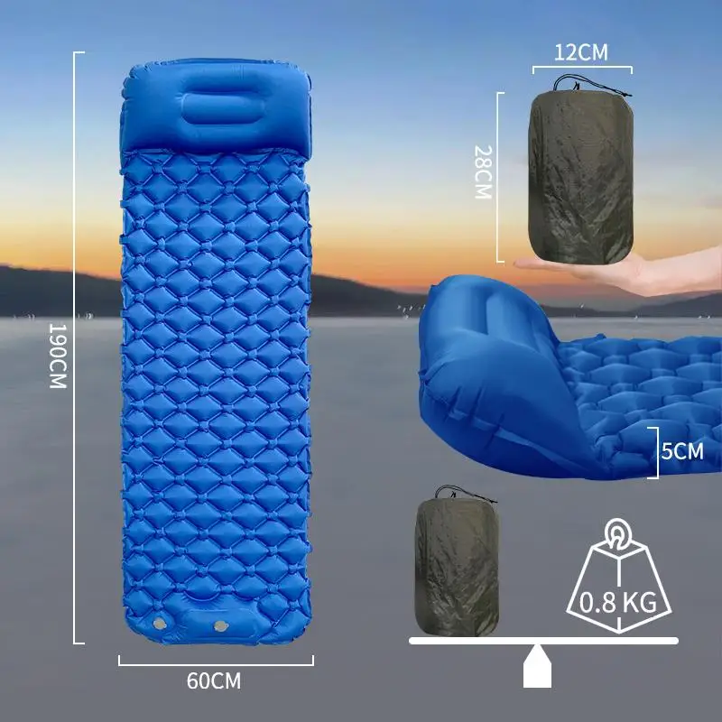 New Outdoor Camping Inflatable Mattress Sleeping Pad With Pillows Ultralight Air Mat Built In Inflator Pump Hiking
New Outdoor Camping Inflatable Mattress Sleeping Pad With Pillows Ultralight Air Mat Built In Inflator Pump Hiking