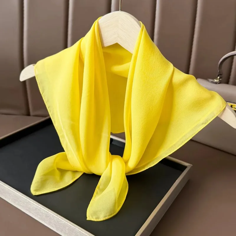 100% Mulberry Silk Fashion Pure Color Sheer Chiffon Scarf Lightweight Square Neck Scarf For Women Daily Decoration Travel
100% Mulberry Silk Fashion Pure Color Sheer Chiffon Scarf Lightweight Square Neck Scarf For Women Daily Decoration Travel