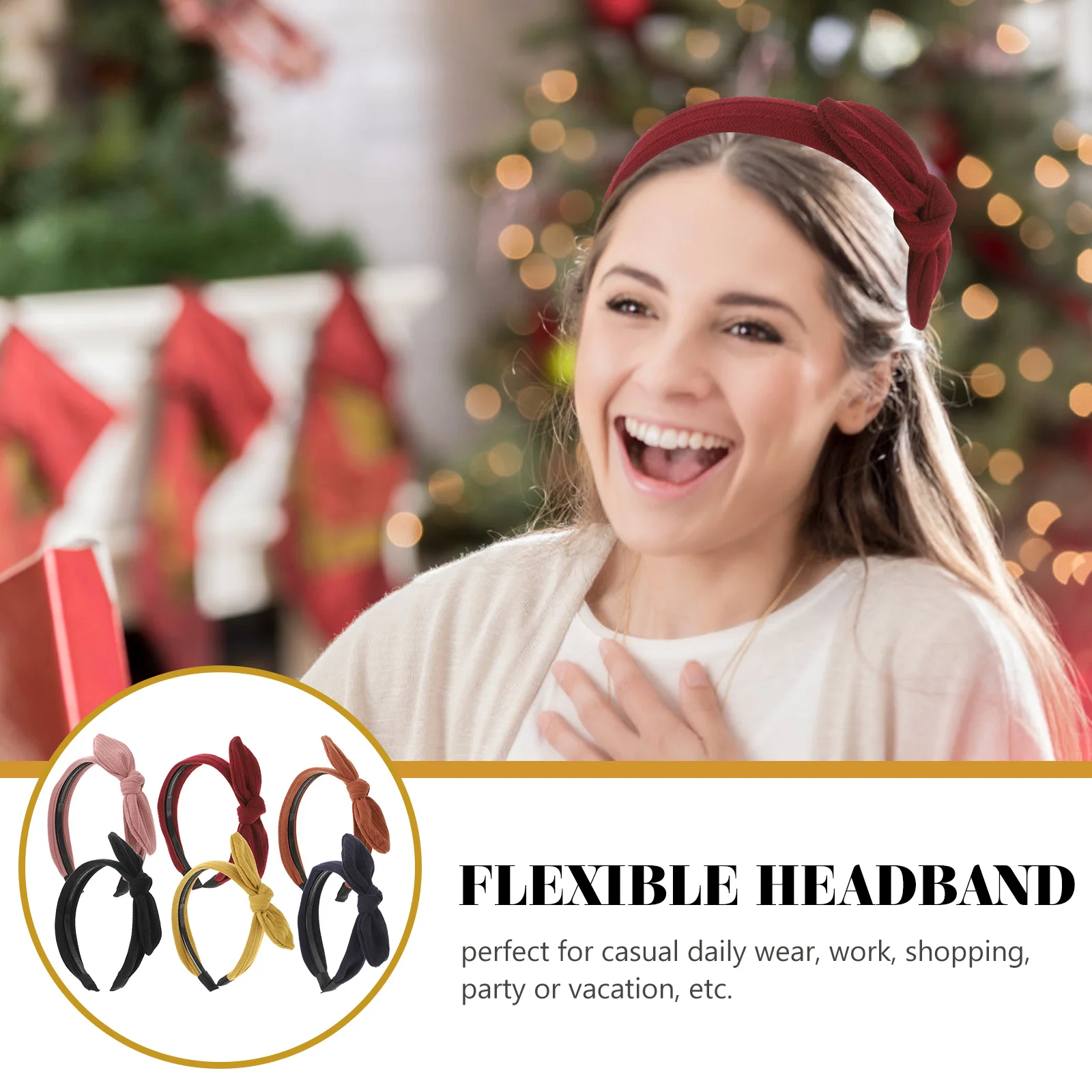 6 Pcs Bunny Ear Headband Bow Knotted Headbands for Women Wide Bowknot Headpiece
6 Pcs Bunny Ear Headband Bow Knotted Headbands for Women Wide Bowknot Headpiece