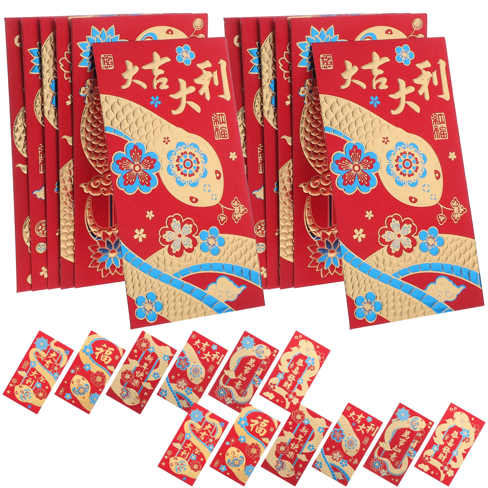 30Pcs Year of The Snake Red Envelopes Chinese New Year Money Holders Festive Cash Envelopes Decorations Money Holder
30Pcs Year of The Snake Red Envelopes Chinese New Year Money Holders Festive Cash Envelopes Decorations Money Holder
