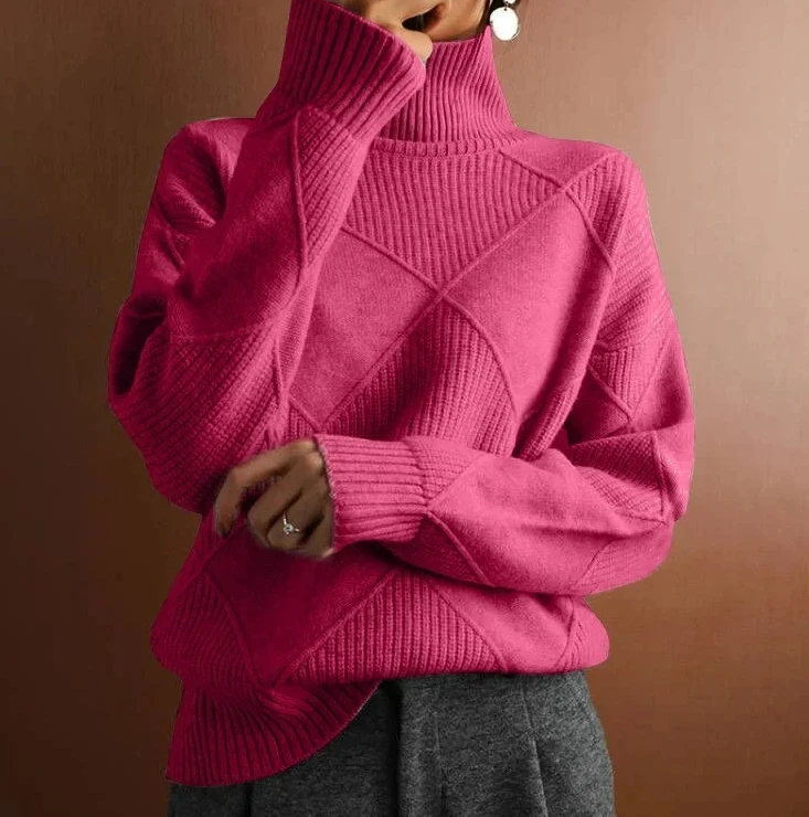 2025 New Women's Turtleneck Sweater, Spring Autumn Knitted Long Sleeve Pullover, Loose Warm Casual Ladies Top
2025 New Women's Turtleneck Sweater, Spring Autumn Knitted Long Sleeve Pullover, Loose Warm Casual Ladies Top