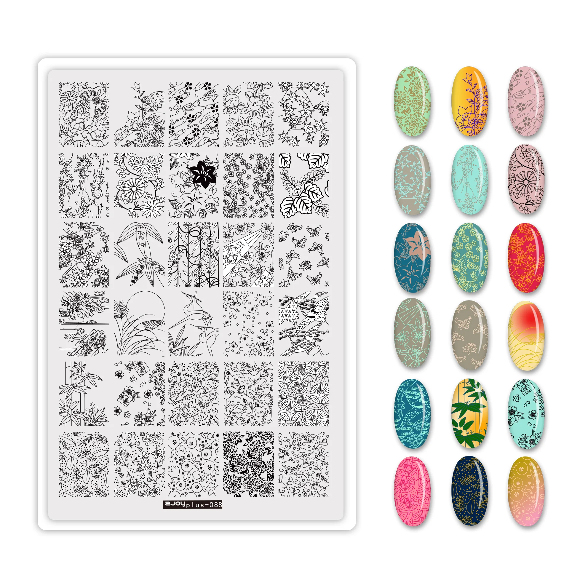 Big Size Nail Stamping Plates Flower Leaf Floral Butterfly French Line Printing Stencil Nail Stamp Templates Nail Art Tools
Big Size Nail Stamping Plates Flower Leaf Floral Butterfly French Line Printing Stencil Nail Stamp Templates Nail Art Tools