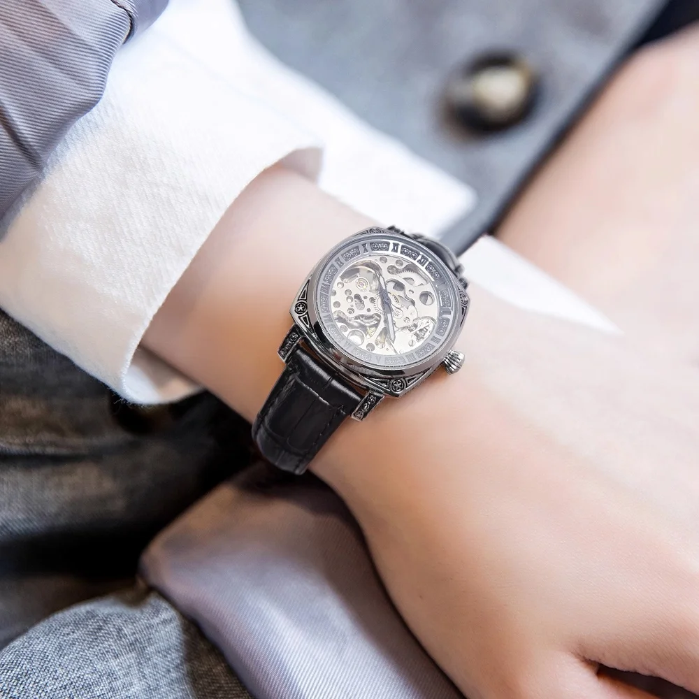 Vintage Carved Design Women's Automatic Mechanical Watch, Light Luxury Hollow-Out Transparent Wristwatch, Fashionable Waterproof Luminous Women's Watch, Niche High-End Light Luxury Commuter Business Versatile Women's Mechanical Wristwatch, Gift for Girlfr
Vintage Carved Design Women's Automatic Mechanical Watch, Light Luxury Hollow-Out Transparent Wristwatch, Fashionable Waterproof Luminous Women's Watch, Niche High-End Light Luxury Commuter Business Versatile Women's Mechanical Wristwatch, Gift for Girlfr