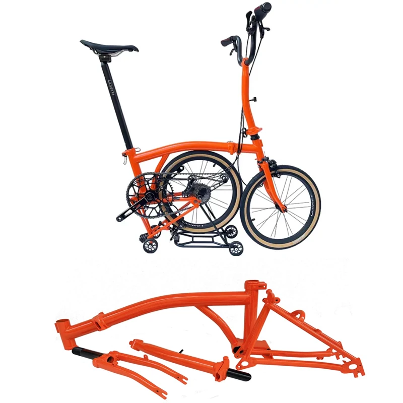 16-Inch three-Folding Bike Frame/Fork/Chromoly Steel Frame/Stem/Folding Bicycle Accessories
16-Inch three-Folding Bike Frame/Fork/Chromoly Steel Frame/Stem/Folding Bicycle Accessories