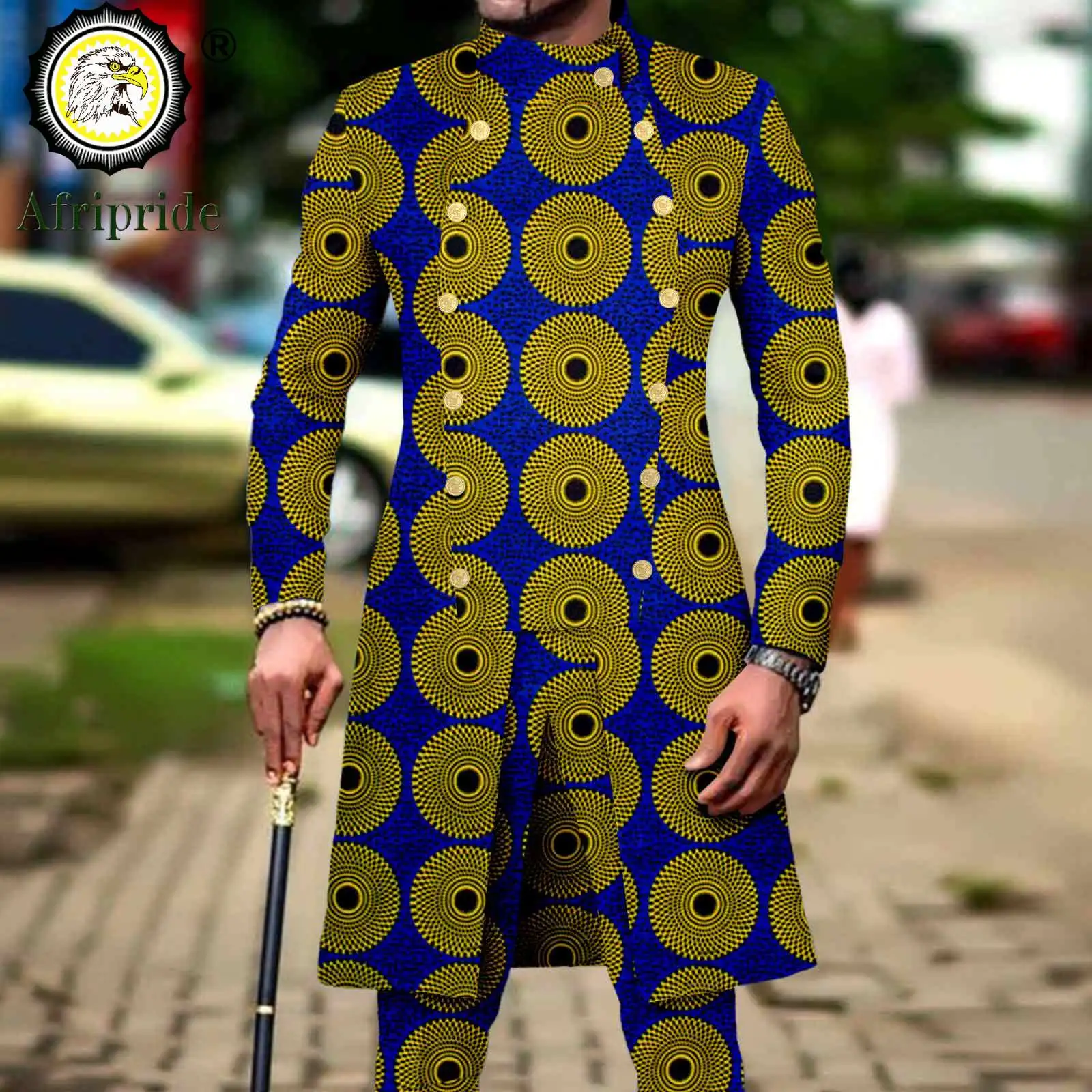 Men`s Suit African Clothes Double Breasted Print Jackets and Pants 2 Piece Set Dashiki Outfits for Wedding Evening A2316013
Men`s Suit African Clothes Double Breasted Print Jackets and Pants 2 Piece Set Dashiki Outfits for Wedding Evening A2316013