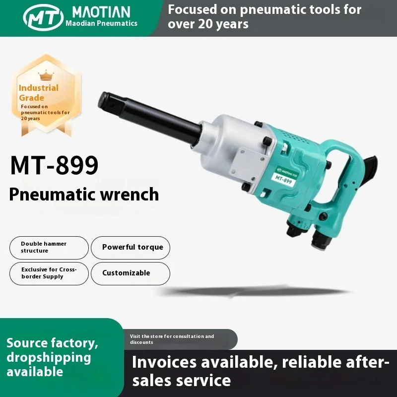 Maotian 899 Air Tool Big Wind Cannon Large Torque 1 Inch Industrial Grade Auto Repair Heavy Impact Wrench Big Wind Cannon
Maotian 899 Air Tool Big Wind Cannon Large Torque 1 Inch Industrial Grade Auto Repair Heavy Impact Wrench Big Wind Cannon
