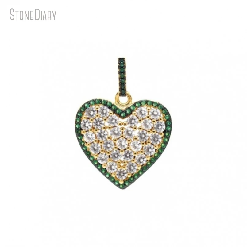 5Pcs Wholesale Gold Color Green Invisible Setting Clear Cubic Zirconia Heart Point Gift For Her Jewelry Pendant PM47860
5Pcs Wholesale Gold Color Green Invisible Setting Clear Cubic Zirconia Heart Point Gift For Her Jewelry Pendant PM47860