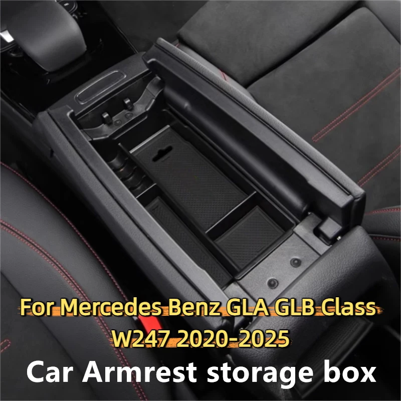 Car Armrest storage box ABS Plastic Central storage box For Mercedes Benz GLA GLB Class W247 2020-2025 for Lleft hand drive
Car Armrest storage box ABS Plastic Central storage box For Mercedes Benz GLA GLB Class W247 2020-2025 for Lleft hand drive