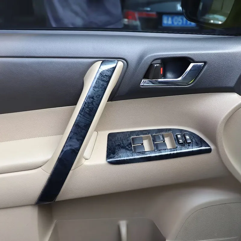 Для Toyota Highlander 2009- 2014, черный деревянный держатель для внутренней двери, панель подъема окон, тюнинг автомобиля
Для Toyota Highlander 2009- 2014, черный деревянный держатель для внутренней двери, панель подъема окон, тюнинг автомобиля