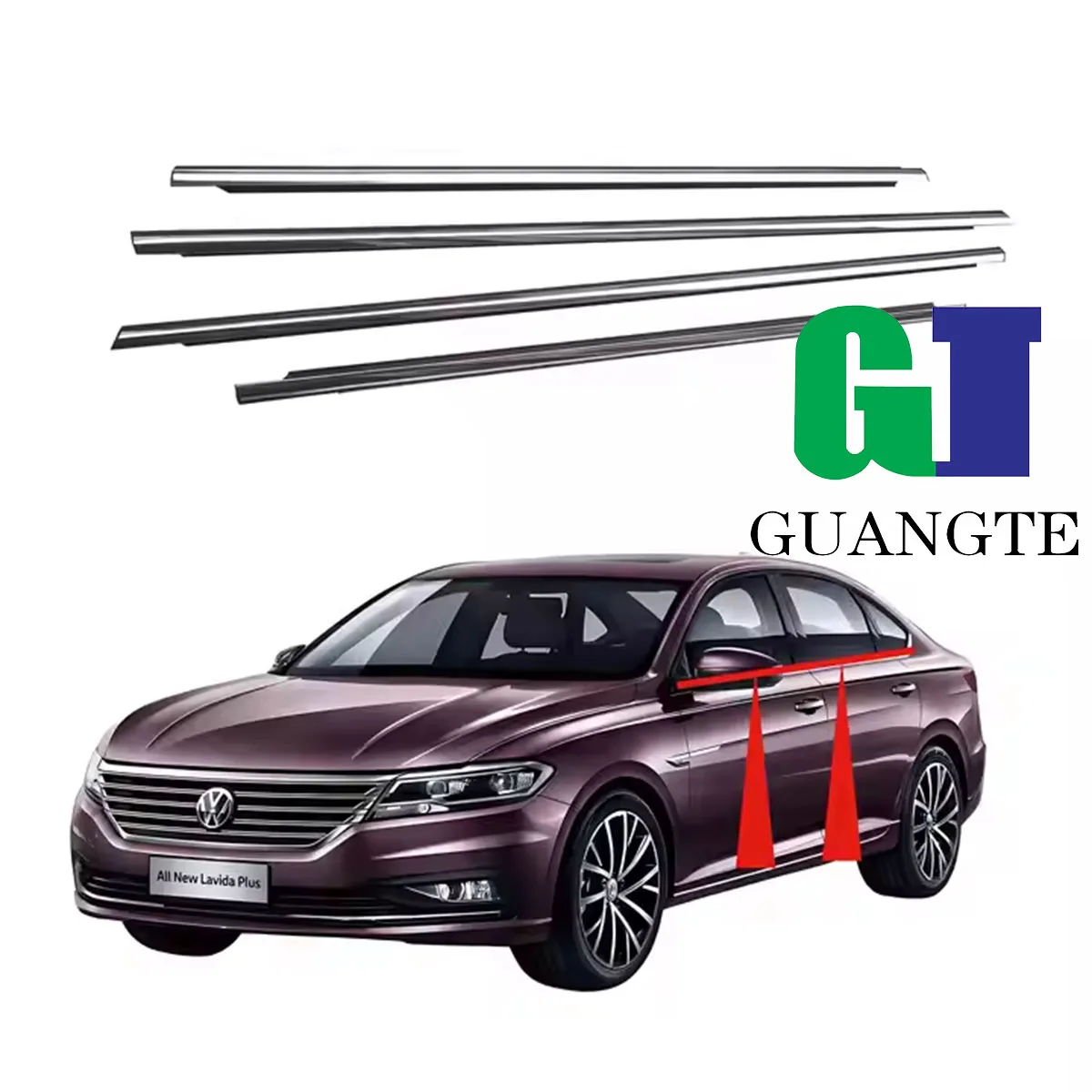 4PCS Black Car rubber Weatherstrip Glass Window Molding Trim Seal Belt Compatible with Volkswagen lavida 2018-2025 19D839477
4PCS Black Car rubber Weatherstrip Glass Window Molding Trim Seal Belt Compatible with Volkswagen lavida 2018-2025 19D839477