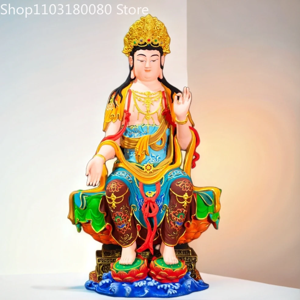 57cm Copper Hand painting gilding Maitreya Bodhisattva statue Tibet Sanskrit future Buddha sculpture
57cm Copper Hand painting gilding Maitreya Bodhisattva statue Tibet Sanskrit future Buddha sculpture