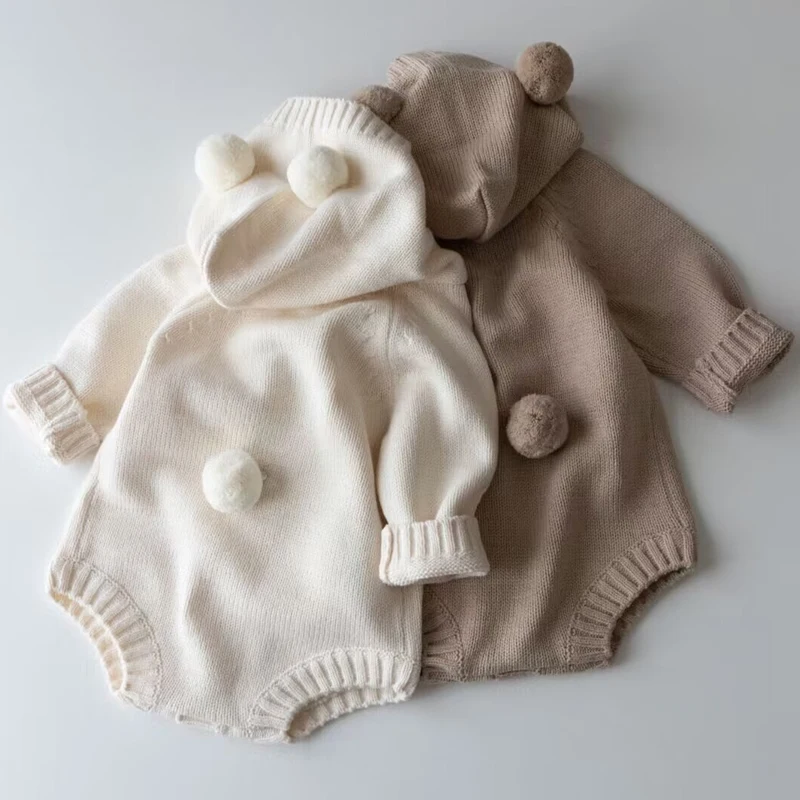 Winter 0-3 months baby clothes knitted teddy bear long sleeved newborn triangle jumpsuit for warm men and women baby jumpsuit
Winter 0-3 months baby clothes knitted teddy bear long sleeved newborn triangle jumpsuit for warm men and women baby jumpsuit