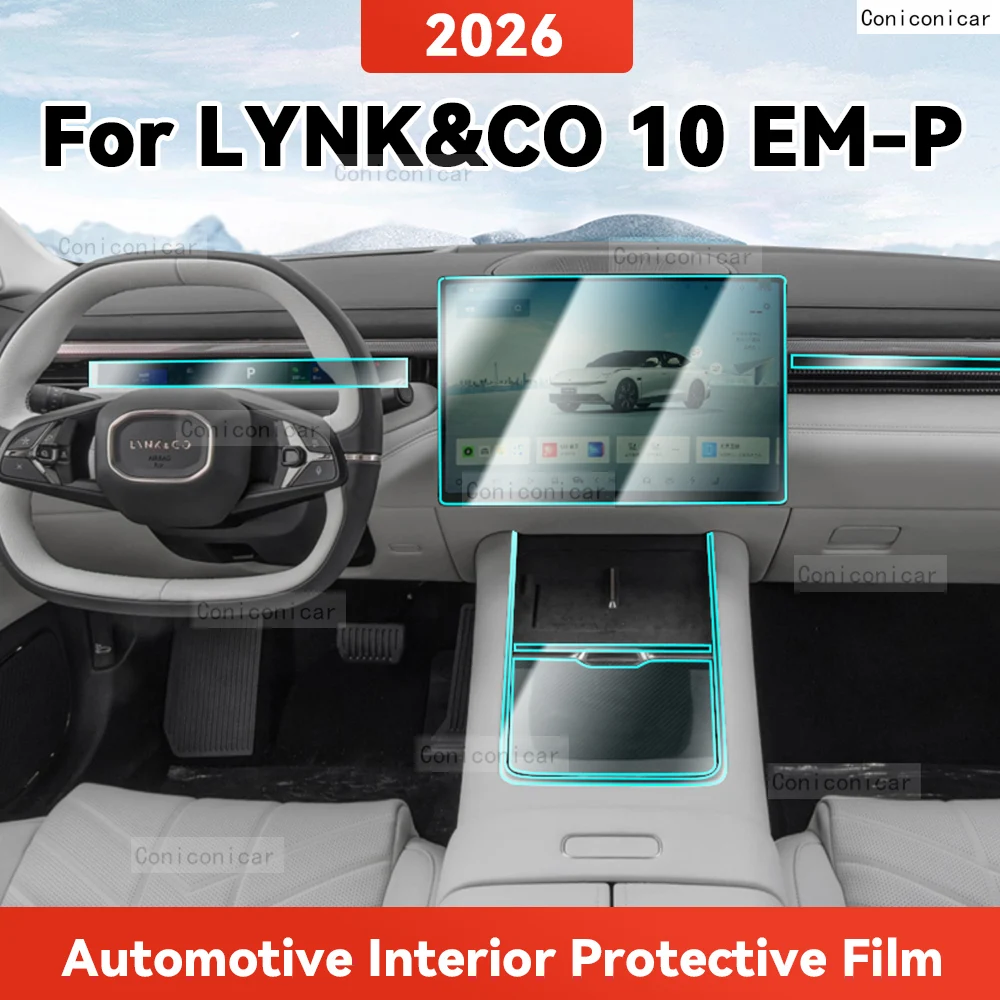 ТПУ для LYNK & CO 10 EM-P 2026, прозрачная защитная пленка для салона автомобиля, центральное управление, навигационная панель, аксессуары, наклейка
ТПУ для LYNK & CO 10 EM-P 2026, прозрачная защитная пленка для салона автомобиля, центральное управление, навигационная панель, аксессуары, наклейка