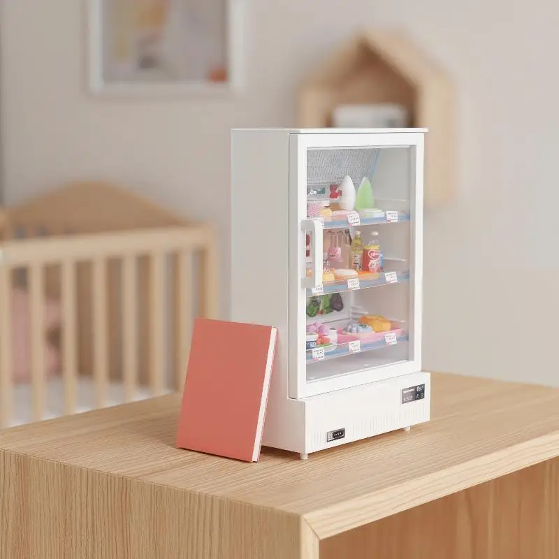 Dollhouse Large Refrigerator Miniature Furniture Display Fridge Dollhouse Food Accessories Model For Girl Birthday Gift
Dollhouse Large Refrigerator Miniature Furniture Display Fridge Dollhouse Food Accessories Model For Girl Birthday Gift