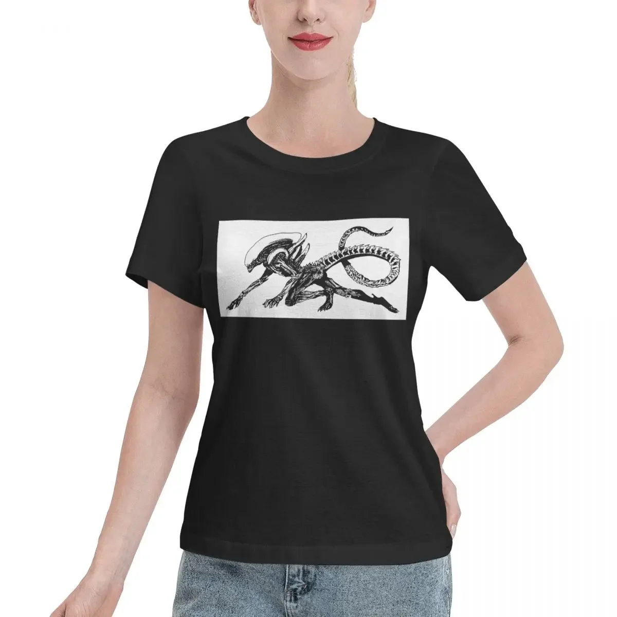 Xenomorph Alien Movie T-Shirt Women Short Sleeve T Shirts O-Neck Clothing Cotton Summer Tees Streetwear
Xenomorph Alien Movie T-Shirt Women Short Sleeve T Shirts O-Neck Clothing Cotton Summer Tees Streetwear