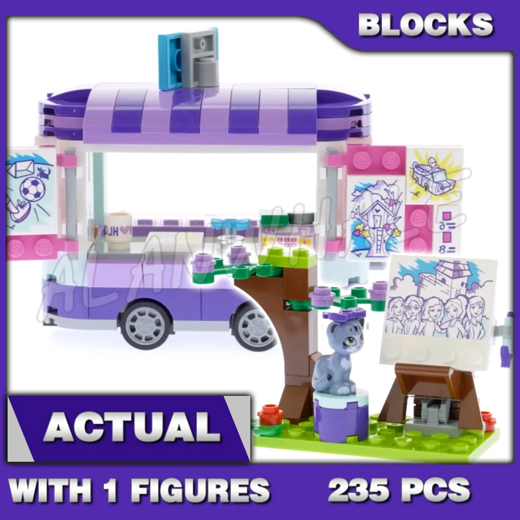 235pcs Friends Heartlake Emma Art Stand Trailer Scooter Paint Caricatures 10852 Building Blocks toys Compatible With Model
235pcs Friends Heartlake Emma Art Stand Trailer Scooter Paint Caricatures 10852 Building Blocks toys Compatible With Model