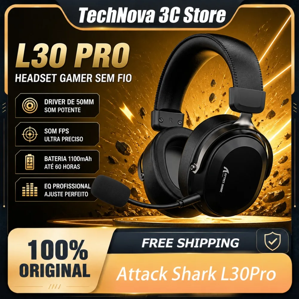 Attack Shark 4-Mode L30Pro Gaming Headset 50mm Speaker Unit 2.4G Frequency Detachable Microphone 1100mAh Lightweight Design
Attack Shark 4-Mode L30Pro Gaming Headset 50mm Speaker Unit 2.4G Frequency Detachable Microphone 1100mAh Lightweight Design
