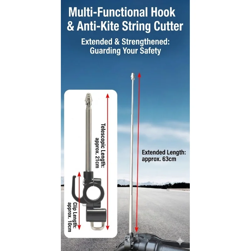 Universal EV Scooter Helmet Lock Handlebar Hook Line Cutter
Universal EV Scooter Helmet Lock Handlebar Hook Line Cutter