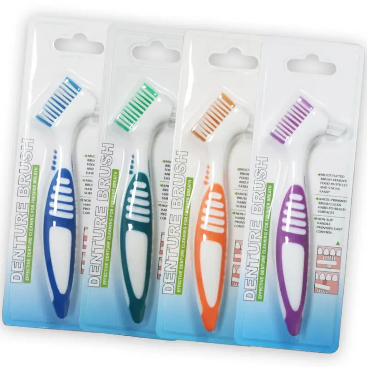 Double Sided Deep Cleaning Denture Brush - 4pcs High Quality Brushes for Effective Plaque Removal, Dual Function Toothbrush
Double Sided Deep Cleaning Denture Brush - 4pcs High Quality Brushes for Effective Plaque Removal, Dual Function Toothbrush