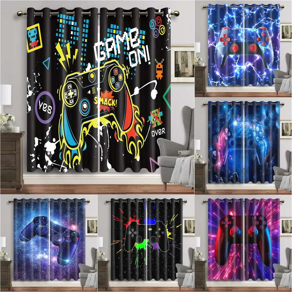 Cool Game Handle Gamepad Gaming Room Boy Window Curtain Blinds For Living Room Kids Bedroom Bathroom Kicthen Door Home Decor2Pcs
Cool Game Handle Gamepad Gaming Room Boy Window Curtain Blinds For Living Room Kids Bedroom Bathroom Kicthen Door Home Decor2Pcs