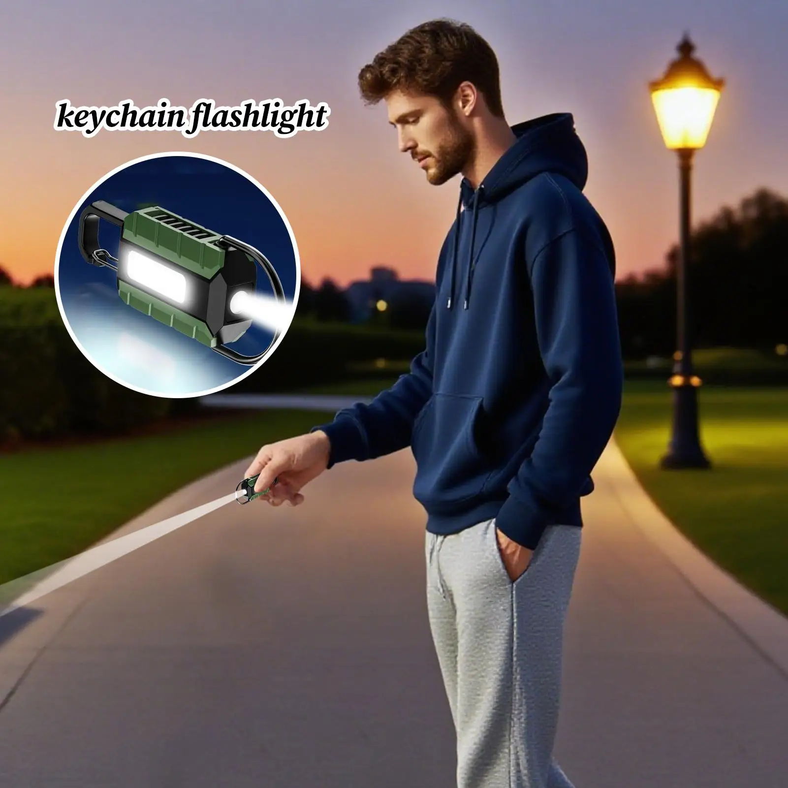 Powerful LED Flashlight Keychain USB Rechargeable Hanging Portable Flashlight Waterproof Keyring Camping Walking Pocket Lamp 
Powerful LED Flashlight Keychain USB Rechargeable Hanging Portable Flashlight Waterproof Keyring Camping Walking Pocket Lamp