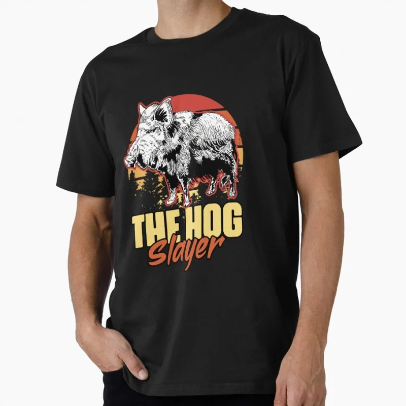Hog Slayer Funny Wild Boar Hunting Humor For A Grunt Hunter gift T shirt Large size Tops S-6XL 100% cotton printed Clothes
Hog Slayer Funny Wild Boar Hunting Humor For A Grunt Hunter gift T shirt Large size Tops S-6XL 100% cotton printed Clothes