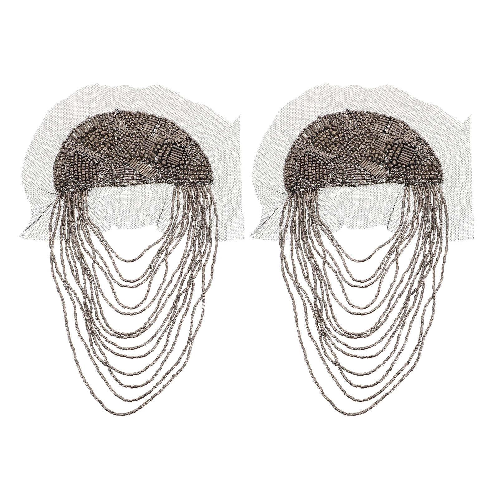 2 pcs Beaded Fringe Epaulets Bohemian Brooch Pins for Suit Shawl Collar Clip Decorations Clothing Accessories Men Women Necklace
2 pcs Beaded Fringe Epaulets Bohemian Brooch Pins for Suit Shawl Collar Clip Decorations Clothing Accessories Men Women Necklace