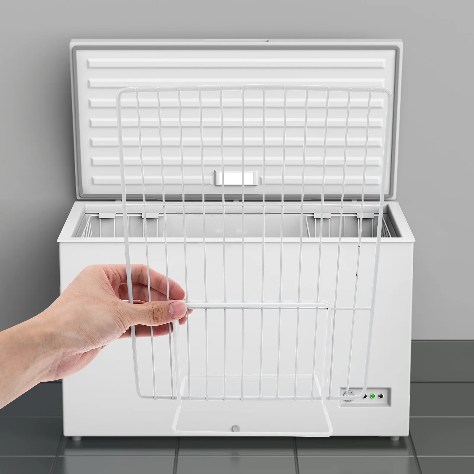 2 Pcs Freezer Partition Refrigerator Fridge ganizer Storage White Iron Bins Space Saving Material Efficient
2 Pcs Freezer Partition Refrigerator Fridge ganizer Storage White Iron Bins Space Saving Material Efficient