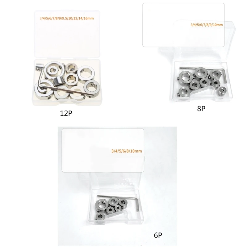 6/8/12Pcs Stainless Steel Drill Depth Stop Bit Collar Set Drilling Limit Ring Dropship
6/8/12Pcs Stainless Steel Drill Depth Stop Bit Collar Set Drilling Limit Ring Dropship