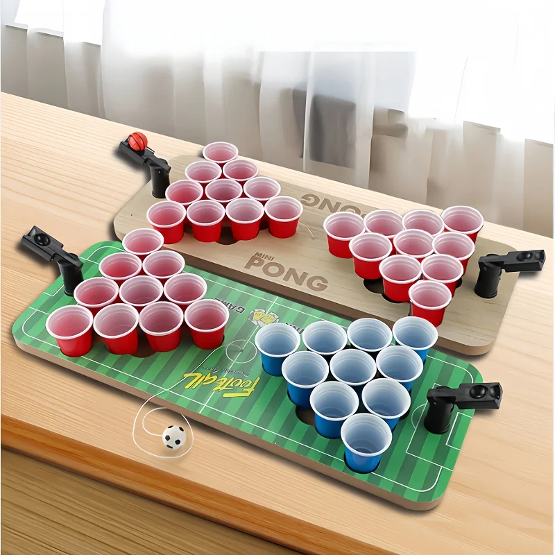 Mini Ping Pong Pong Ball Table Game with Red Cups & Paddles - Artificial Wood Party Board for Drinking Party Favors
Mini Ping Pong Pong Ball Table Game with Red Cups & Paddles - Artificial Wood Party Board for Drinking Party Favors