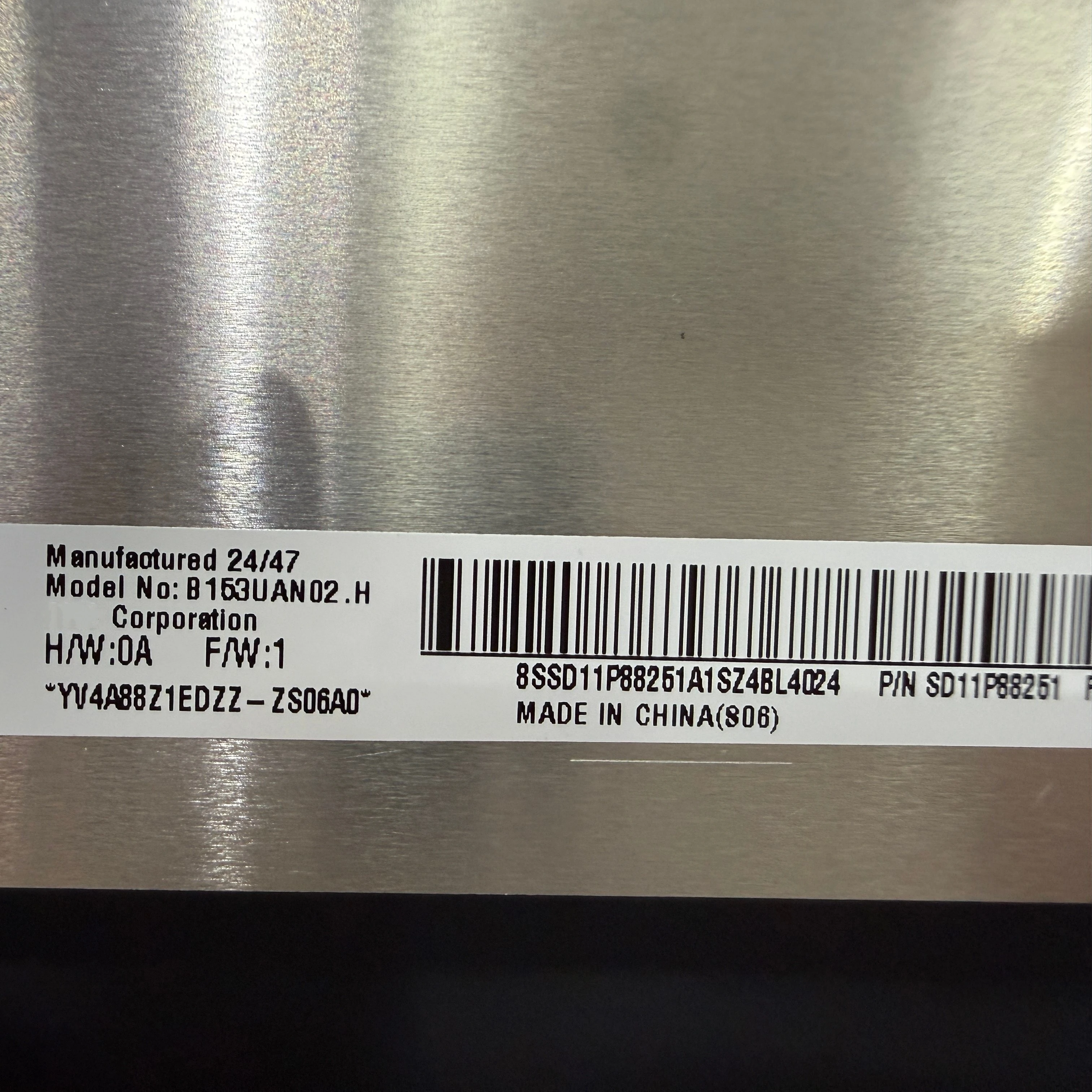 B153UAN02 .H IPS 15,3-дюймовый ЖК-экран для ноутбука с разрешением 1920x1200, 165 Гц, сменная матричная панель
B153UAN02 .H IPS 15,3-дюймовый ЖК-экран для ноутбука с разрешением 1920x1200, 165 Гц, сменная матричная панель