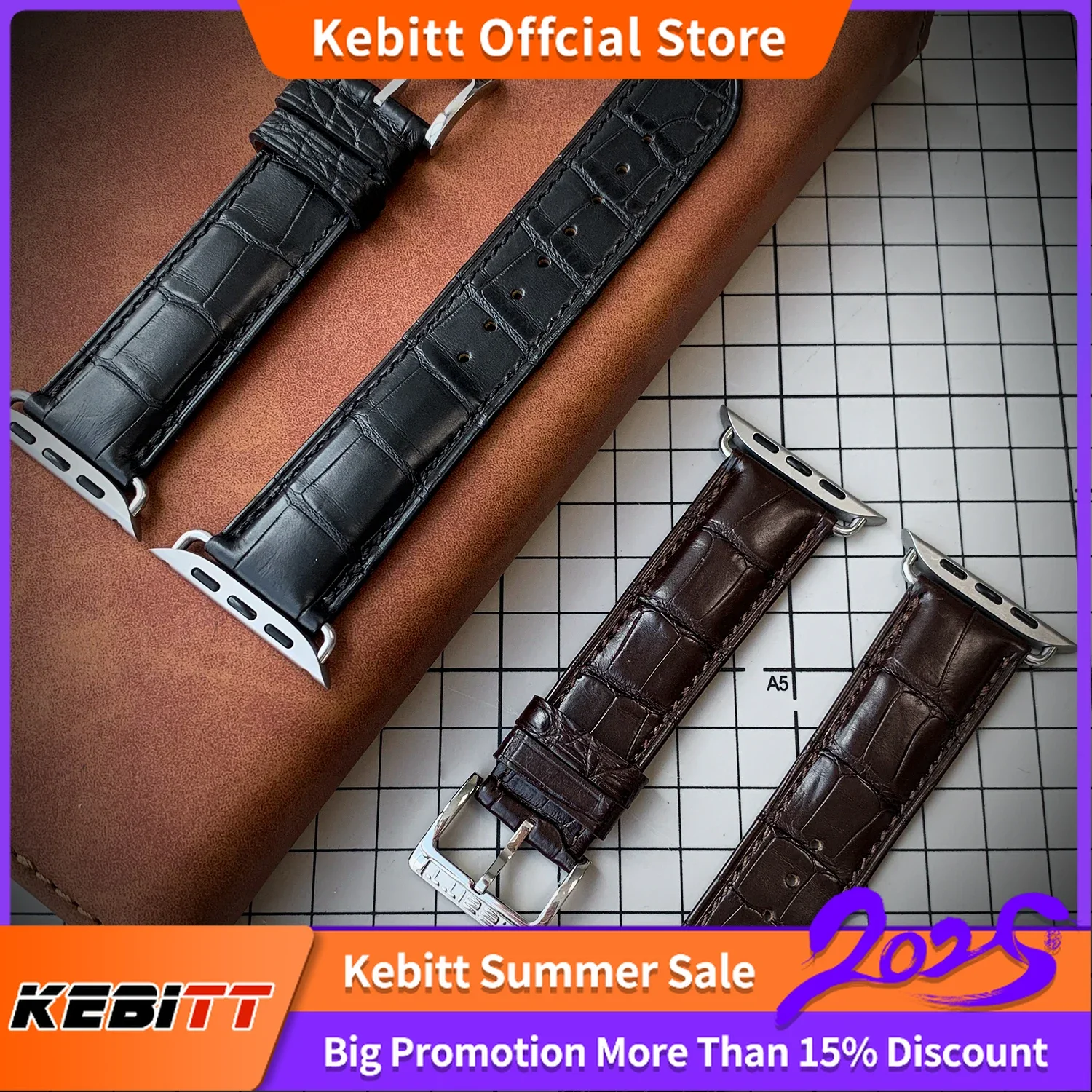 Kebitt For Apple Watch Series 10 9 8 7 6 Butterfly Strap High Quality Genuine Alligator Leather Iwatch Ultra 2 Band 49MM 46mm
Kebitt For Apple Watch Series 10 9 8 7 6 Butterfly Strap High Quality Genuine Alligator Leather Iwatch Ultra 2 Band 49MM 46mm