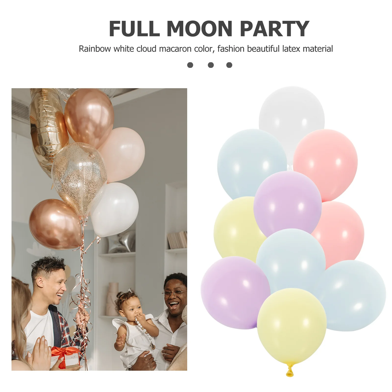137 Pcs Emulsion Macaron Rainbow Balloon Birthday Decorations Wedding Balloons
137 Pcs Emulsion Macaron Rainbow Balloon Birthday Decorations Wedding Balloons